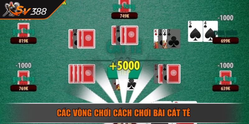 Các vòng chơi cách chơi bài Cát Tê 