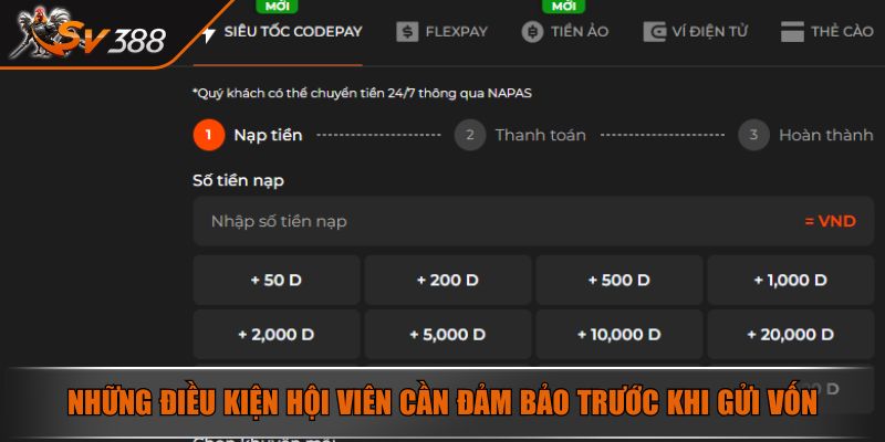 Những điều kiện hội viên cần đảm bảo trước khi gửi vốn